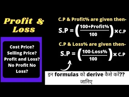 Graph depicting real-life scenarios of profit and loss percentages in sales